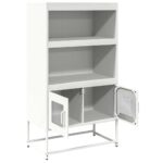 vidaXL Highboard White 68x39x123 cm Oceľ – Obrázok 6