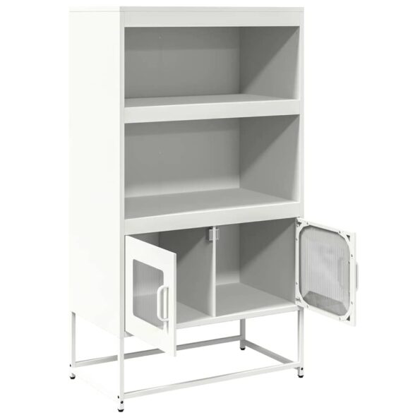 vidaXL Highboard White 68x39x123 cm Oceľ – Obrázok 6