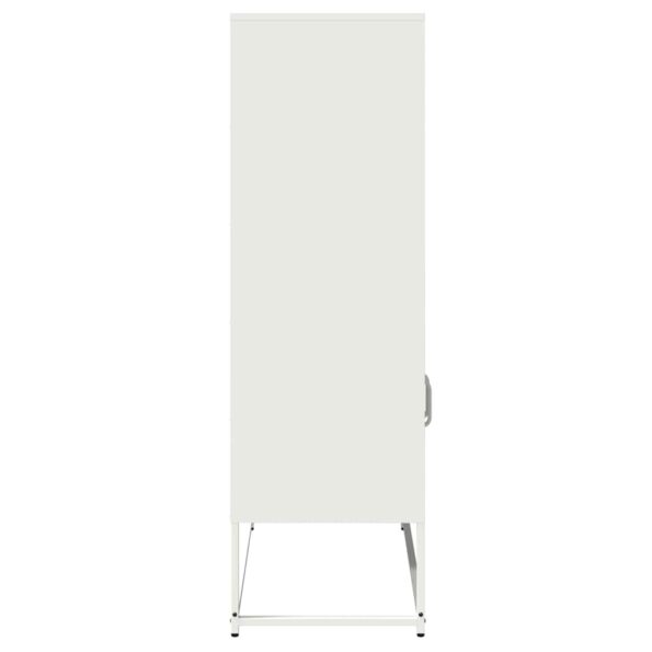 vidaXL Highboard White 68x39x123 cm Oceľ – Obrázok 7