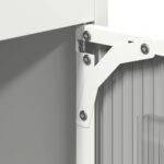 vidaXL Highboard White 68x39x123 cm Oceľ – Obrázok 10