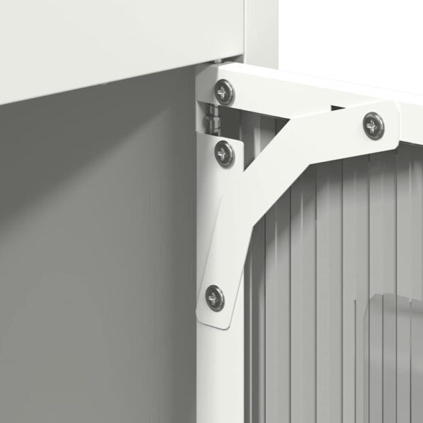 vidaXL Highboard White 68x39x123 cm Oceľ – Obrázok 10