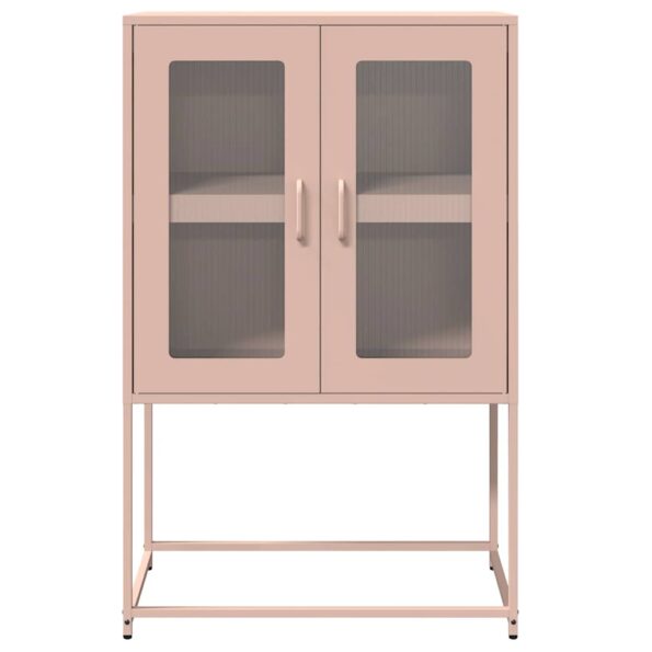 vidaXL Highboard Pink 68x39x107 cm Oceľ – Obrázok 5