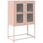 vidaXL Highboard Pink 68x39x107 cm Oceľ – Obrázok 6