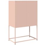 vidaXL Highboard Pink 68x39x107 cm Oceľ – Obrázok 8