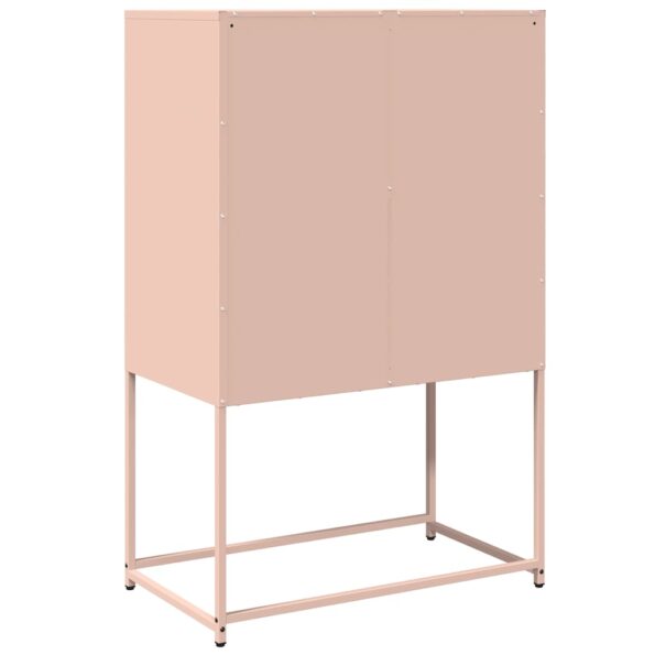 vidaXL Highboard Pink 68x39x107 cm Oceľ – Obrázok 8