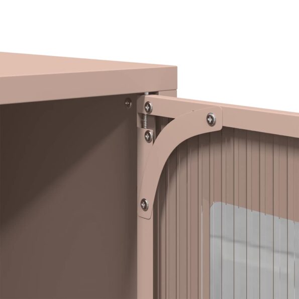 vidaXL Highboard Pink 68x39x107 cm Oceľ – Obrázok 10