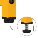 vidaXL Highboard horčicová žltá 68x39x107 cm Oceľ – Obrázok 9