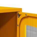 vidaXL Highboard horčicová žltá 68x39x107 cm Oceľ – Obrázok 10