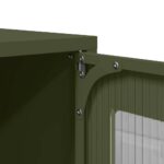 vidaXL Highboard Olive Green 68x39x107 cm Oceľ – Obrázok 10