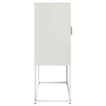 vidaXL Highboard White 68x39x107 cm Oceľ – Obrázok 7