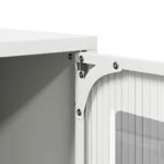 vidaXL Highboard White 68x39x107 cm Oceľ – Obrázok 10