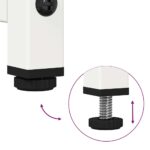 vidaXL TV skrinka biela 100,5x39x60,5 cm oceľ – Obrázok 9