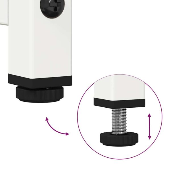 vidaXL TV skrinka biela 100,5x39x60,5 cm oceľ – Obrázok 9