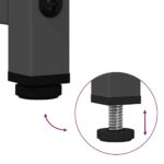 vidaXL TV skrinka čierna 68x39x60,5 cm oceľ – Obrázok 9