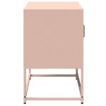 vidaXL TV skrinka ružová 68x39x60,5 cm oceľ – Obrázok 7