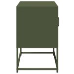 vidaXL TV skrinka olivovozelená 68x39x60,5 cm oceľ – Obrázok 7