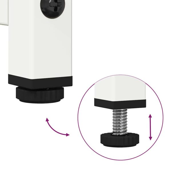 vidaXL TV skrinka biela 68x39x60,5 cm oceľ – Obrázok 9