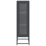 vidaXL Highboard Antracit 36x39x123 cm Oceľ valcovaná za studena – Obrázok 5