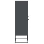 vidaXL Highboard Antracit 36x39x123 cm Oceľ valcovaná za studena – Obrázok 6