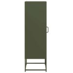 vidaXL Highboard Olive Green 36x39x123 cm Oceľ valcovaná za studena – Obrázok 6