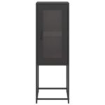 VidaXL Príborník Čierna 36x39x107 cm Oceľ valcovaná za studena – Obrázok 5