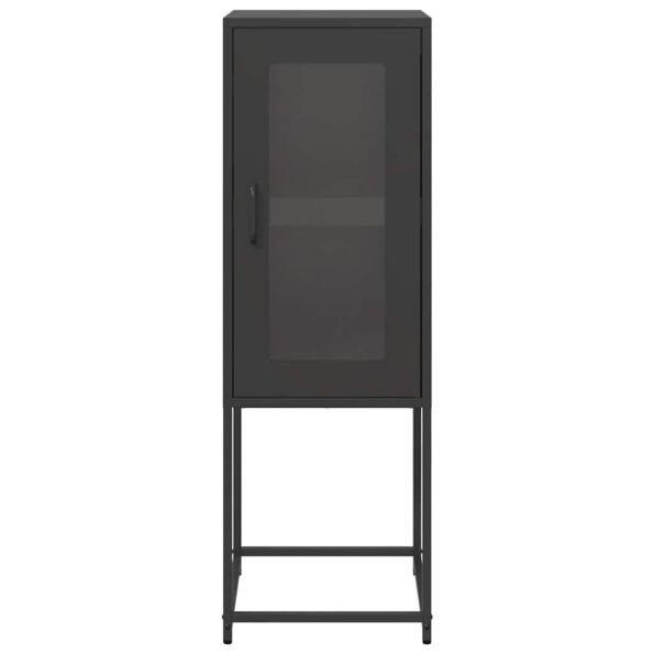 VidaXL Príborník Čierna 36x39x107 cm Oceľ valcovaná za studena – Obrázok 5