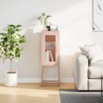 VidaXL Príborník Ružová 36x39x107 cm Oceľ valcovaná za studena – Obrázok 4