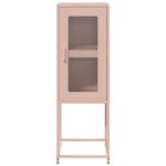 VidaXL Príborník Ružová 36x39x107 cm Oceľ valcovaná za studena – Obrázok 5