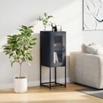 VidaXL Príborník Antracit 36x39x107 cm Oceľ valcovaná za studena – Obrázok 3