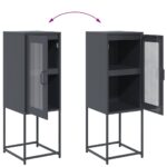 VidaXL Príborník Antracit 36x39x107 cm Oceľ valcovaná za studena – Obrázok 10