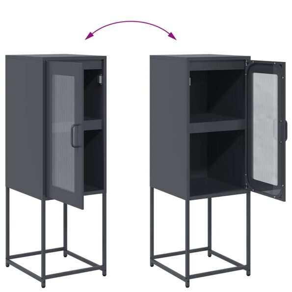 VidaXL Príborník Antracit 36x39x107 cm Oceľ valcovaná za studena – Obrázok 10