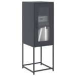 VidaXL Príborník Antracit 36x39x107 cm Oceľ valcovaná za studena