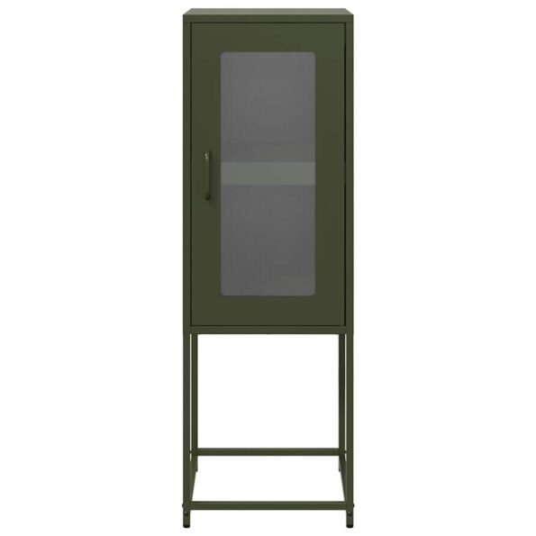 VidaXL Príborník Olive Green 36x39x107 cm Oceľ valcovaná za studena – Obrázok 5