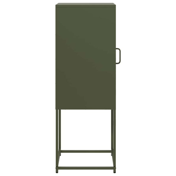 VidaXL Príborník Olive Green 36x39x107 cm Oceľ valcovaná za studena – Obrázok 6