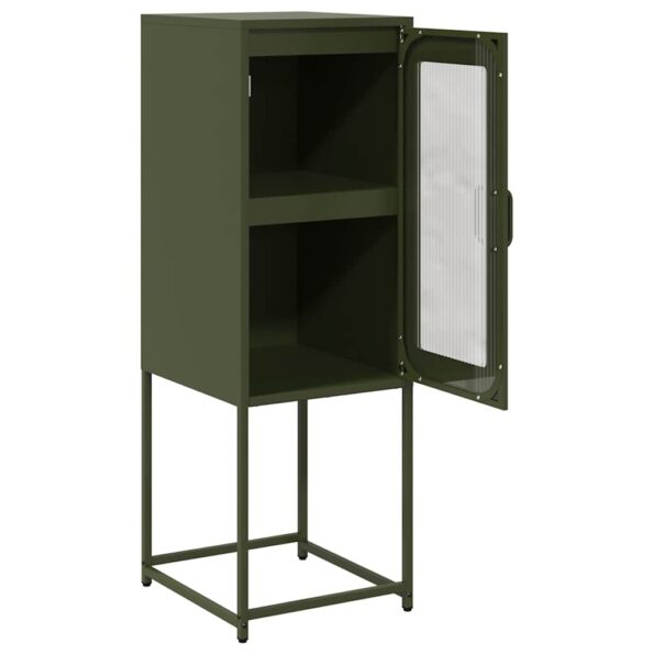 VidaXL Príborník Olive Green 36x39x107 cm Oceľ valcovaná za studena – Obrázok 7