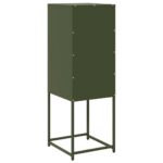 VidaXL Príborník Olive Green 36x39x107 cm Oceľ valcovaná za studena – Obrázok 8
