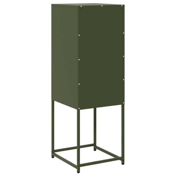 VidaXL Príborník Olive Green 36x39x107 cm Oceľ valcovaná za studena – Obrázok 8