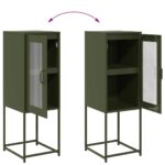 VidaXL Príborník Olive Green 36x39x107 cm Oceľ valcovaná za studena – Obrázok 10