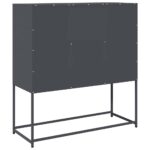 vidaXL Komoda antracitová 100,5x39x107 cm oceľ valcovaná za studena – Obrázok 8