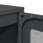 vidaXL Komoda antracitová 100,5x39x107 cm oceľ valcovaná za studena – Obrázok 10