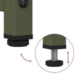 vidaXL Komoda olivovozelená 100,5x39x107 cm oceľ valcovaná za studena – Obrázok 9