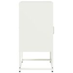 vidaXL Nočná skrinka Biela 36x39x78 cm Oceľ valcovaná za studena – Obrázok 7