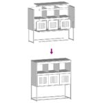 vidaXL Komoda čierna 100,5x39x107 cm oceľ valcovaná za studena – Obrázok 12