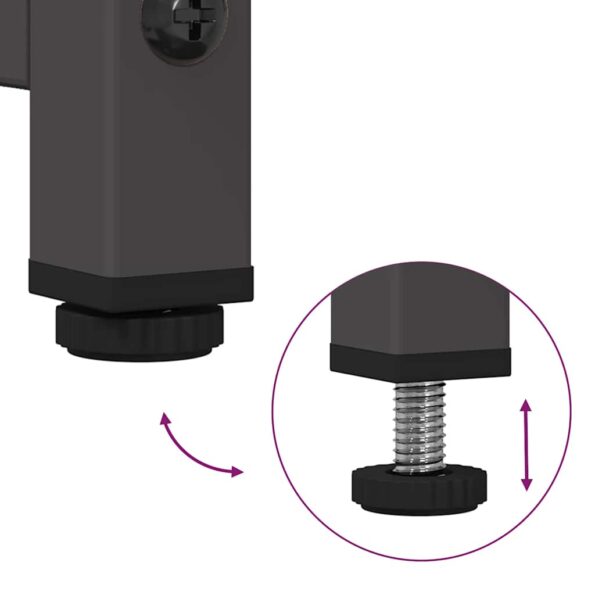 vidaXL Komoda čierna 100,5x39x107 cm oceľ valcovaná za studena – Obrázok 9