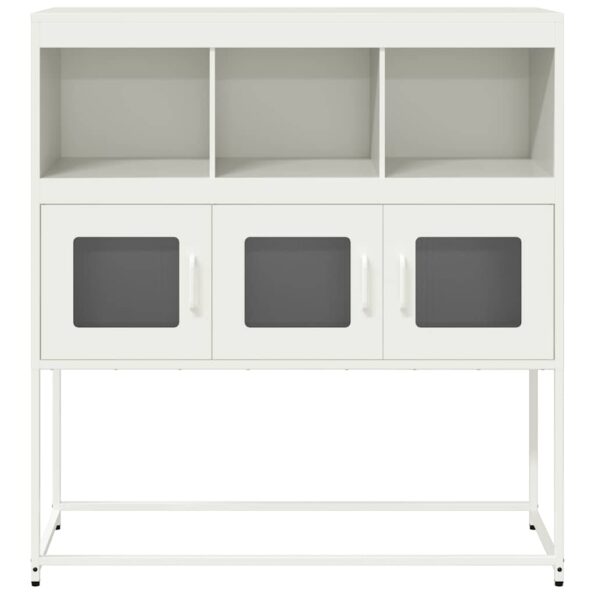 VXL8721158372550_g_en_hd_3.jpg vidaXL Komoda biela 100,5x39x107 cm oceľ valcovaná za studena – Obrázok 5