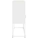 vidaXL Komoda biela 100,5x39x107 cm oceľ valcovaná za studena – Obrázok 7