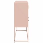 vidaXL Komoda ružová 100,5x39x107 cm oceľ valcovaná za studena – Obrázok 7