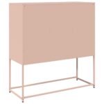 vidaXL Komoda ružová 100,5x39x107 cm oceľ valcovaná za studena – Obrázok 8