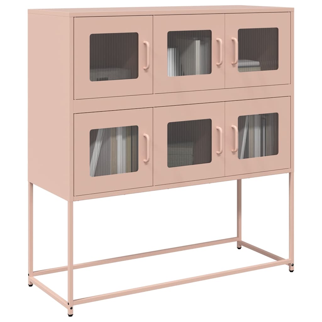 VXL8721158372574_m_en_hd_1.jpg vidaXL Komoda ružová 100,5x39x107 cm oceľ valcovaná za studena – Obrázok 1