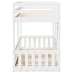 vidaXL Poschodová posteľ biela 90x200 cm borovicový masív – Obrázok 6